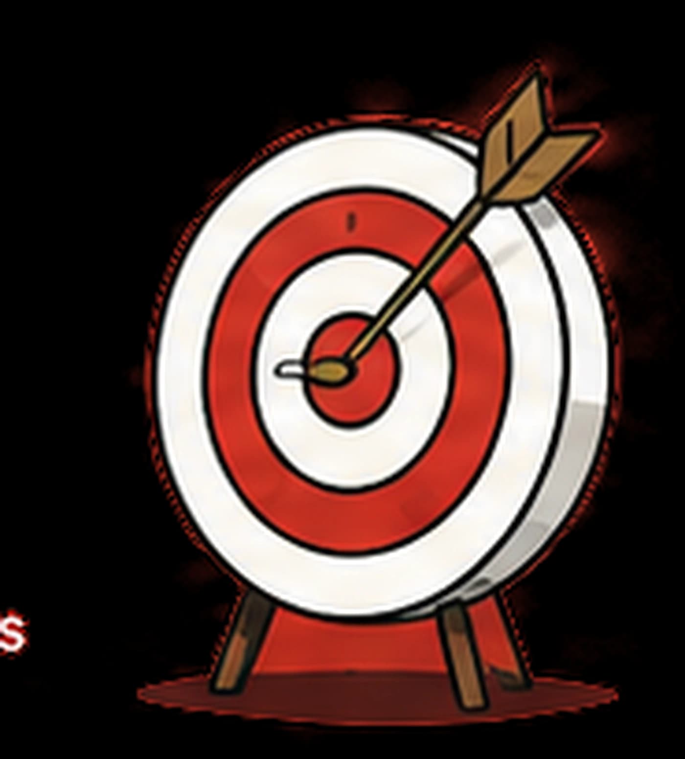Target illustration representing focused product execution